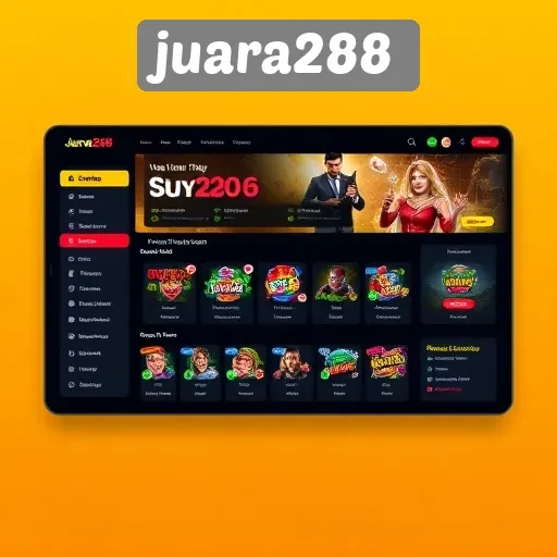 Tampilan User Interface yang Menarik di Juara288